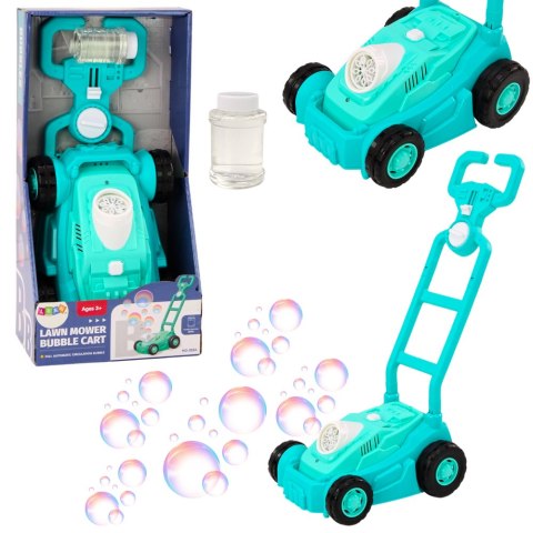 Maszyna Do Baniek Mydlanych Kosiarka Jeździk z Rączką Niebieski LEAN Toys Maszyna Do Baniek Mydlanych Kosiarka Jeździk z Rączką Niebieski LEAN Toys