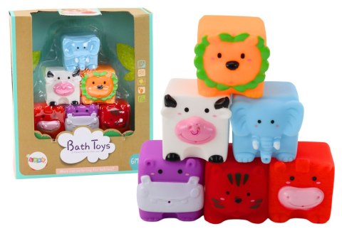 Miękkie Klocki Edukacyjne Do Kąpieli Zwierzęta LEAN Toys Miękkie Klocki Edukacyjne Do Kąpieli Zwierzęta LEAN Toys
