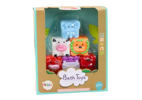 Miękkie Klocki Edukacyjne Do Kąpieli Zwierzęta LEAN Toys Miękkie Klocki Edukacyjne Do Kąpieli Zwierzęta LEAN Toys