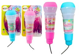 Mikrofon Dziecięcy Echo Światła Różowy Niebieski LEAN TOYS