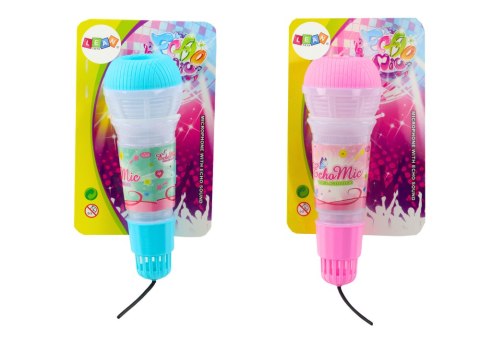 Mikrofon Dziecięcy Echo Światła Różowy Niebieski LEAN TOYS Mikrofon Dziecięcy Echo Światła Różowy Niebieski LEAN TOYS