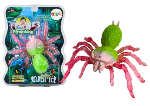 Pająk Rozciągliwy Figurka Zabawka Do Rozciągania Zielony LEAN Toys Pająk Rozciągliwy Figurka Zabawka Do Rozciągania Zielony LEAN Toys