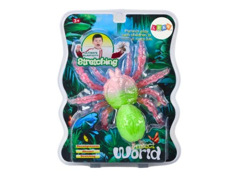 Pająk Rozciągliwy Figurka Zabawka Do Rozciągania Zielony LEAN Toys Pająk Rozciągliwy Figurka Zabawka Do Rozciągania Zielony LEAN Toys