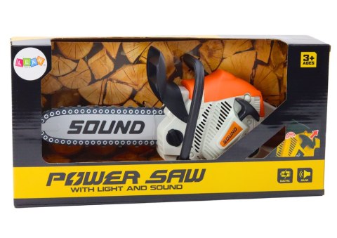 Piła Spalinowa Dla Majsterkowicza Ruchomy Łańcuch Dźwięki LEAN Toys Piła Spalinowa Dla Majsterkowicza Ruchomy Łańcuch Dźwięki LEAN Toys