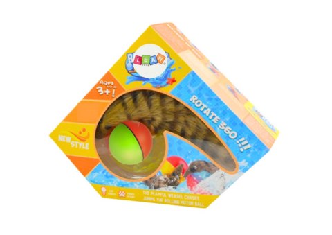 Piłka z Puszystą Fretką Ogon Zabawka Interaktywna Do Kąpieli LEAN Toys Piłka z Puszystą Fretką Ogon Zabawka Interaktywna Do Kąpieli LEAN Toys