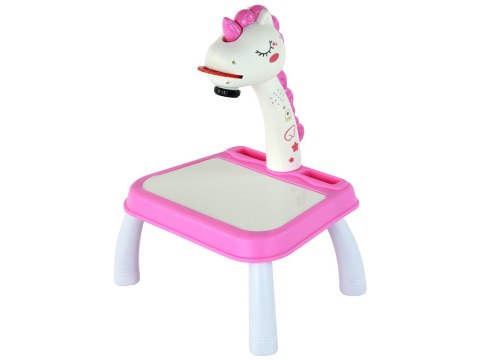 Projektor Do Rysowania Jednorożec Pisaki Wkładki Różowy LEAN Toys Projektor Do Rysowania Jednorożec Pisaki Wkładki Różowy LEAN Toys