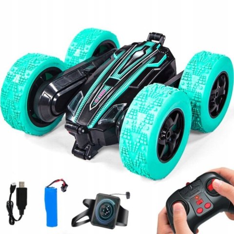 Samochód Kaskaderski Twister Sterowanie Gestem Ręki Pilot Niebieski LEAN Toys Samochód Kaskaderski Twister Sterowanie Gestem Ręki Pilot Niebieski LEAN Toys
