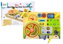 Tablica Analogowa Sensoryczna Manipulacyjna Samochód Światła LED LEAN Toys