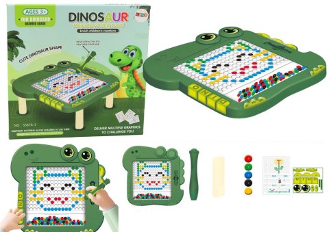 Tablica Magnetyczna Edukacyjna Dinozaur Pad Układanka Zielona LEAN Toys Tablica Magnetyczna Edukacyjna Dinozaur Pad Układanka Zielona LEAN Toys