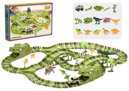 Tor Wyścigowy DIY Dinozaur 240 Elementów LEAN Toys