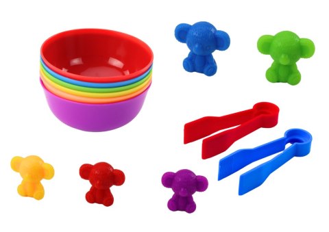 Zabawka Do Sortowania Kolorów Zwierzęta Miś Żaba 36 Elementów LEAN Toys Zabawka Do Sortowania Kolorów Zwierzęta Miś Żaba 36 Elementów LEAN Toys