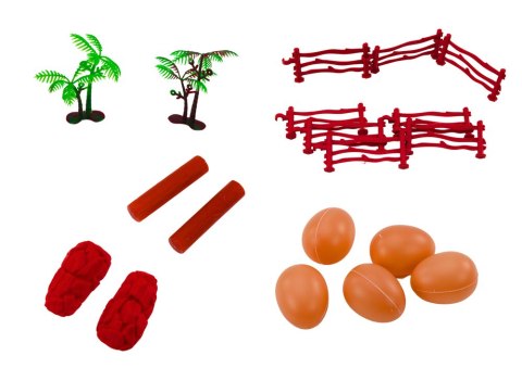 Zestaw Figurek Dinozaurów Duży Dinozaur Zielony 45 El LEAN Toys Zestaw Figurek Dinozaurów Duży Dinozaur Zielony 45 El LEAN Toys