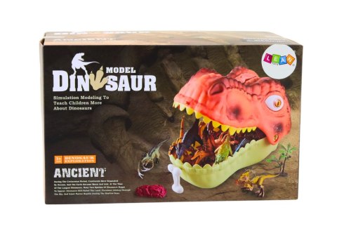 Zestaw Figurek Dinozaurów Duży Dinozaur Zielony 45 El LEAN Toys Zestaw Figurek Dinozaurów Duży Dinozaur Zielony 45 El LEAN Toys