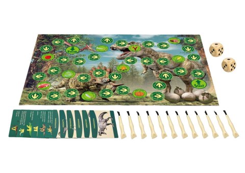 Zestaw Jaj Dinozaurów Figurki Wykopaliska Gra Planszowa 12 Szt LEAN Toys Zestaw Jaj Dinozaurów Figurki Wykopaliska Gra Planszowa 12 Szt LEAN Toys