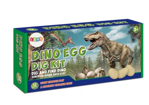 Zestaw Jaj Dinozaurów Figurki Wykopaliska Gra Planszowa 12 Szt LEAN Toys Zestaw Jaj Dinozaurów Figurki Wykopaliska Gra Planszowa 12 Szt LEAN Toys