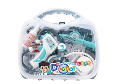 Zestaw Medyczny Małego Doktora W Walizce Światła Dźwięki Niebieski LEAN Toys Zestaw Medyczny Małego Doktora W Walizce Światła Dźwięki Niebieski LEAN Toys