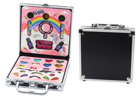 Zestaw Piękności W Walizce Cienie Brokaty Lakiery Czarna LEAN Toys Zestaw Piękności W Walizce Cienie Brokaty Lakiery Czarna LEAN Toys