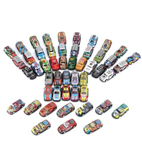 Zestaw Resoraków Autka Samochody Z Napędem Kolorowe 25 Sztuk LEAN Toys Zestaw Resoraków Autka Samochody Z Napędem Kolorowe 25 Sztuk LEAN Toys