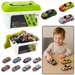 Zestaw Resoraków w Skrzynce Kuferku 50 Samochodów LEAN Toys