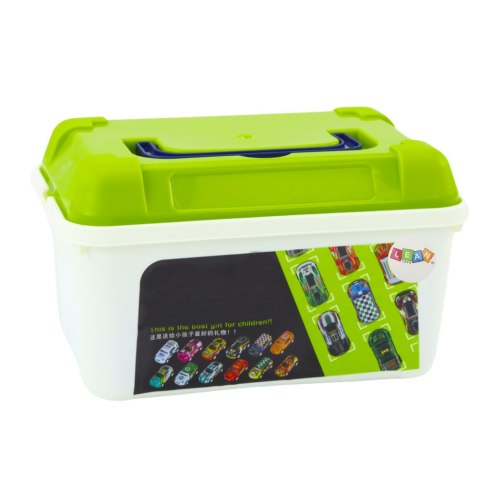Zestaw Resoraków w Skrzynce Kuferku 50 Samochodów LEAN Toys Zestaw Resoraków w Skrzynce Kuferku 50 Samochodów LEAN Toys