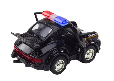 Autko Policyjne Klasyczne 1:38 Napęd Światła Dźwięki Czarny LEAN Toys Autko Policyjne Klasyczne 1:38 Napęd Światła Dźwięki Czarny LEAN Toys