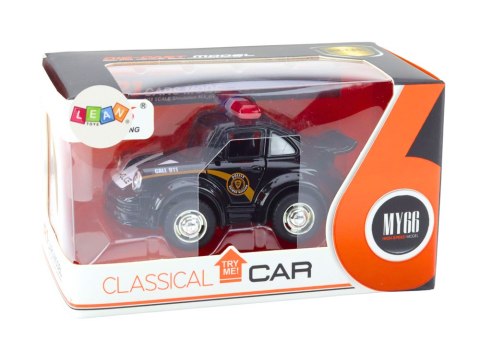 Autko Policyjne Klasyczne 1:38 Napęd Światła Dźwięki Czarny LEAN Toys Autko Policyjne Klasyczne 1:38 Napęd Światła Dźwięki Czarny LEAN Toys