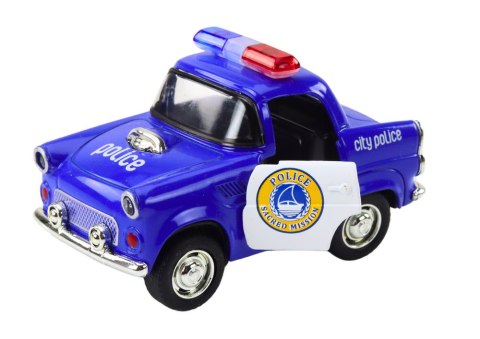 Autko Policyjne Klasyczne 1:38 Napęd Światła Dźwięki Niebieski LEAN Toys Autko Policyjne Klasyczne 1:38 Napęd Światła Dźwięki Niebieski LEAN Toys