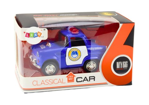 Autko Policyjne Klasyczne 1:38 Napęd Światła Dźwięki Niebieski LEAN Toys Autko Policyjne Klasyczne 1:38 Napęd Światła Dźwięki Niebieski LEAN Toys