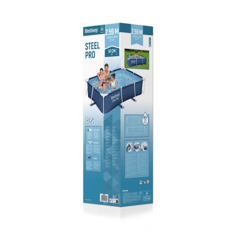 Basen Ogrodowy Stelażowy 259 x 170 x 61cm Bestway 56403 Bestway Basen Ogrodowy Stelażowy 259 x 170 x 61cm Bestway 56403 Bestway