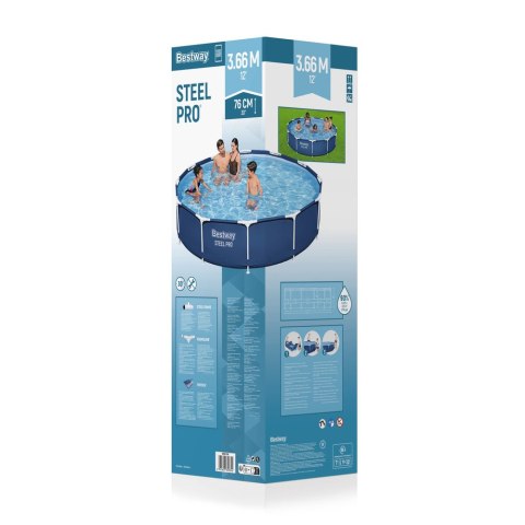 Basen Stelażowy 366 x 76 cm Bestway 56706 Bestway Basen Stelażowy 366 x 76 cm Bestway 56706 Bestway