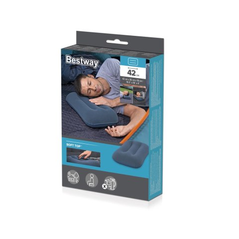 Dmuchana Poduszka Welurowa Niebieska 42 cm Bestway 67121 Bestway Dmuchana Poduszka Welurowa Niebieska 42 cm Bestway 67121 Bestway
