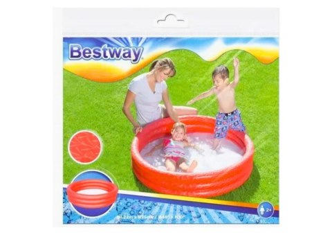 Dmuchany Basen Czerwony 122 cm x 25 cm Bestway 51025 Bestway Dmuchany Basen Czerwony 122 cm x 25 cm Bestway 51025 Bestway