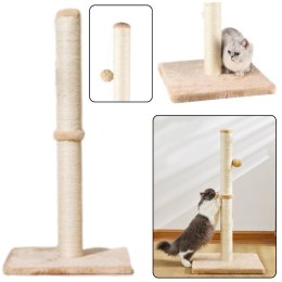 Drapak dla Kota Słupek do Drapania Wieża Jasnobrązowy 80 cm x 40 cm LEAN