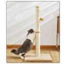 Drapak dla Kota Słupek do Drapania Wieża Jasnobrązowy 80 cm x 40 cm LEAN