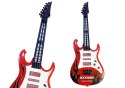 Gitara Elektryczna Dla Dzieci Światła Melodie Czerwona LEAN Toys