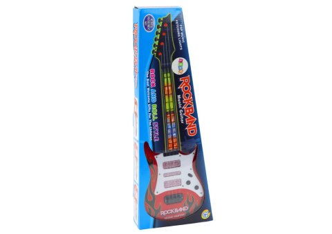 Gitara Elektryczna Dla Dzieci Światła Melodie Czerwona LEAN Toys Gitara Elektryczna Dla Dzieci Światła Melodie Czerwona LEAN Toys