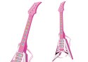 Gitara Elektryczna Dla Dzieci Światła Melodie Różowa LEAN Toys