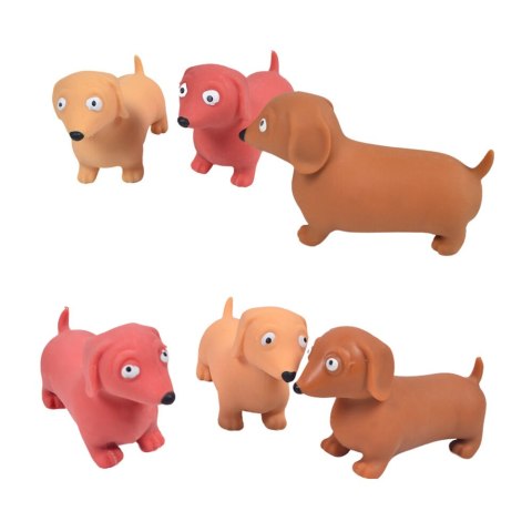 Gniotek Antystresowy Piesek Do Ściskania Brązowy Beżowy Brudny Róż LEAN TOYS Gniotek Antystresowy Piesek Do Ściskania Brązowy Beżowy Brudny Róż LEAN TOYS