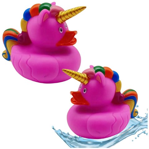 Kaczuszka Jednorożec Zabawka Do Kąpieli Tęczowa Grzywa Ogon Różowa LEAN TOYS Kaczuszka Jednorożec Zabawka Do Kąpieli Tęczowa Grzywa Ogon Różowa LEAN TOYS