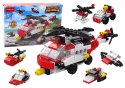 Klocki Konstrukcyjne Helikopter 6w1 Zestaw DIY Pojazdy 117 ele. LEAN Toys