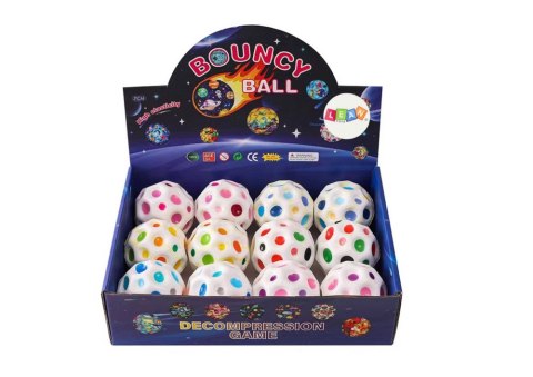 Kosmiczna Piłeczka Do Odbijania Ugniatania z Wgłębieniami Biała 7cm LEAN TOYS Kosmiczna Piłeczka Do Odbijania Ugniatania z Wgłębieniami Biała 7cm LEAN TOYS