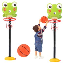 Kosz Do Gry W Koszykówkę Regulowany Żaba Zielona 110cm LEAN Toys