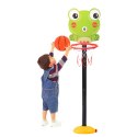 Kosz Do Gry W Koszykówkę Regulowany Żaba Zielona 110cm LEAN Toys