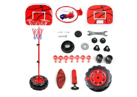 Kosz Do Koszykówki Regulowany Piłka Pompka 1.7M LEAN Toys Kosz Do Koszykówki Regulowany Piłka Pompka 1.7M LEAN Toys