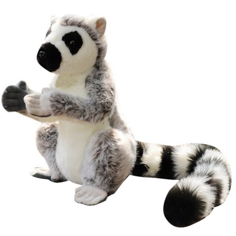 Maskotka Pluszowa Lemur Pluszak Miękki Szary 28cm LEAN Toys Maskotka Pluszowa Lemur Pluszak Miękki Szary 28cm LEAN Toys