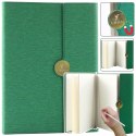 Notes Biurowy Na Magnes Notatnik A5 W Linie Z Obiciem Zielony LEAN
