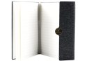 Notes Biurowy Na Magnes Notatnik W Linie A5 Z Obiciem Czarny LEAN