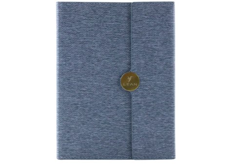 Notes Biurowy Na Magnes Notatnik W Linie A5 Z Obiciem Szary LEAN Notes Biurowy Na Magnes Notatnik W Linie A5 Z Obiciem Szary LEAN