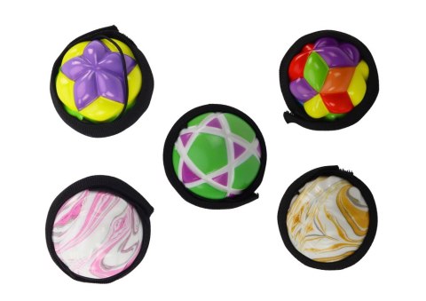 Piłka Do Obijania Na Gumce Opaska Struktury Kolorowa 6cm LEAN TOYS Piłka Do Obijania Na Gumce Opaska Struktury Kolorowa 6cm LEAN TOYS