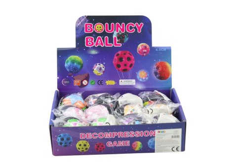 Piłka Do Obijania Na Gumce Opaska Struktury Kolorowa 6cm LEAN TOYS Piłka Do Obijania Na Gumce Opaska Struktury Kolorowa 6cm LEAN TOYS